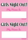 Bachelorette Party Name Tags